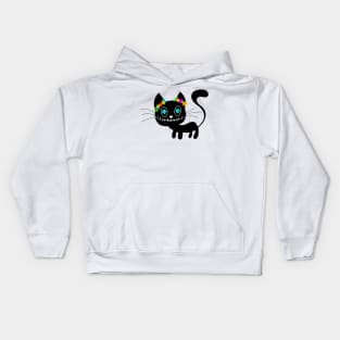 Dia de los Muertos Cat Kids Hoodie